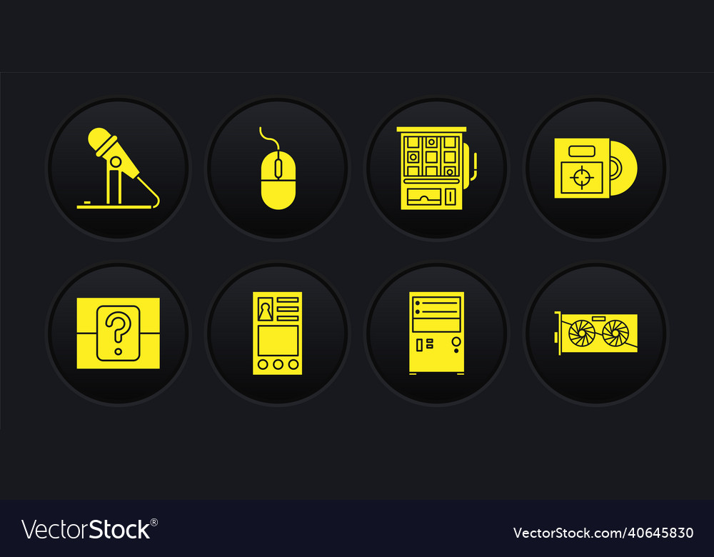Set mystery or random box cd dvd disk in create Vector Image Set mystery or random box cd dvd disk in create