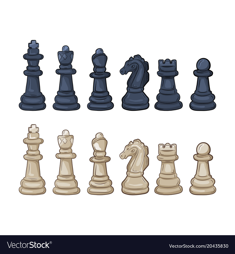 Set of chess pieces