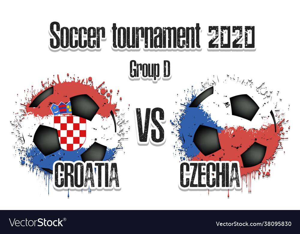 Soccer game croatia vs czechia