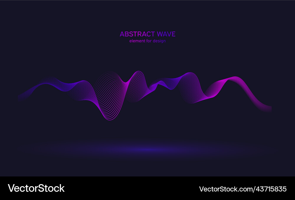 Abstract wave element background digital Vector Image
