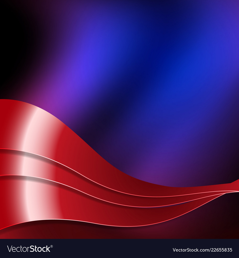 Dynamic Blue and Red Wavy Pattern