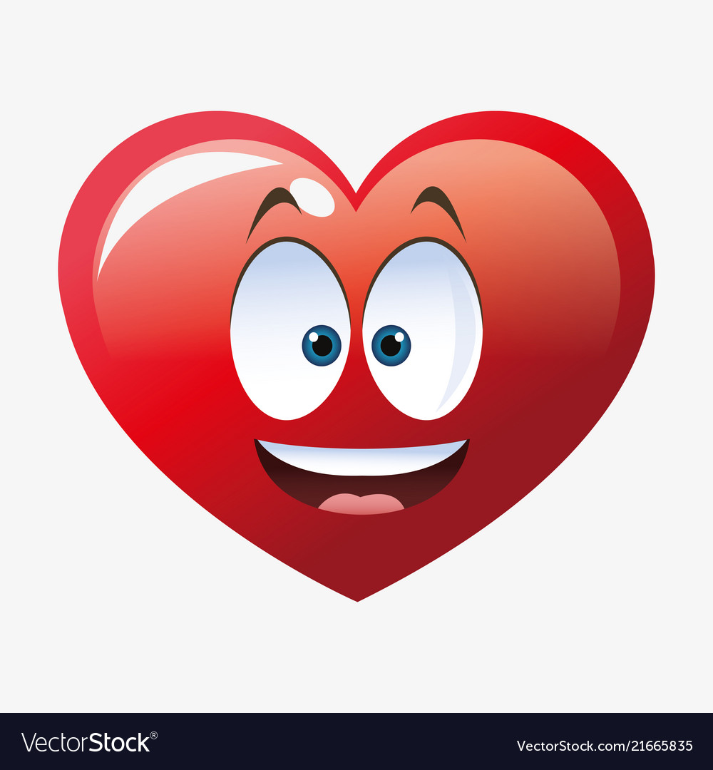 Heart shape cartoon Royalty Free Vector Image - VectorStock