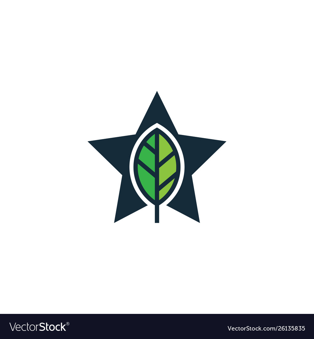 Leaf logo template Royalty Free Vector Image - VectorStock