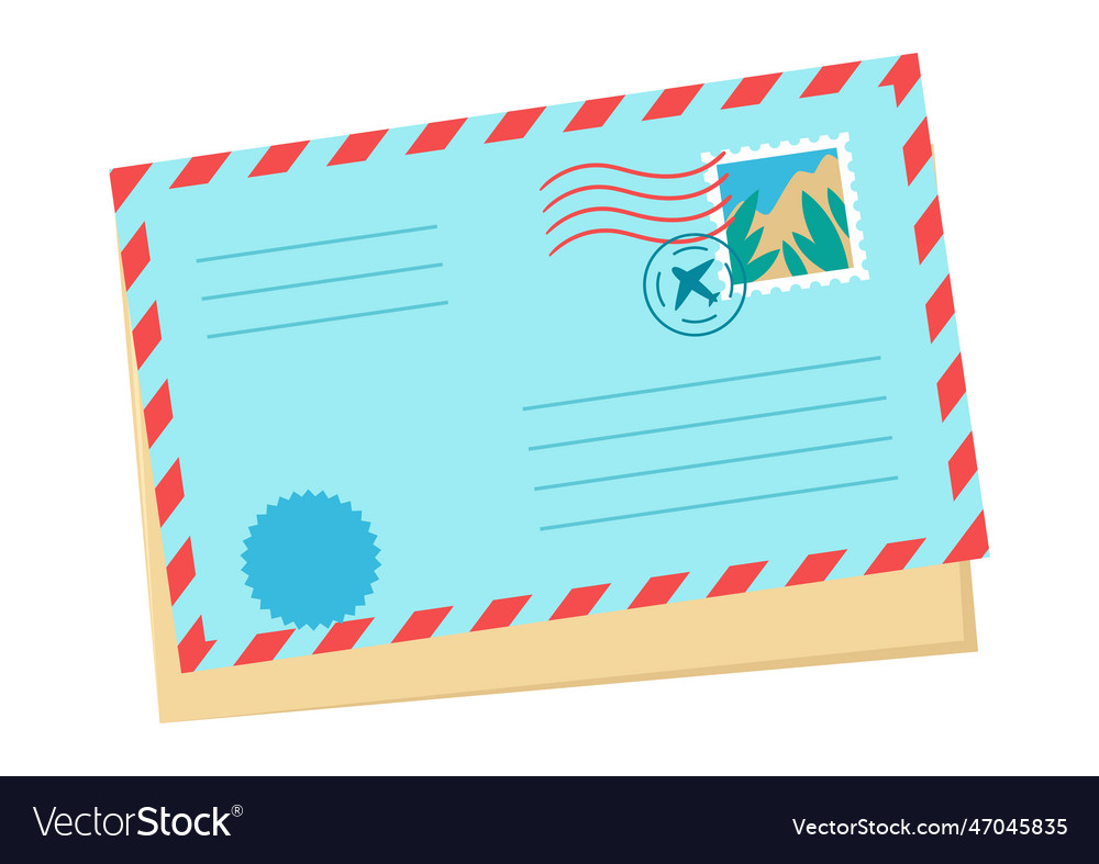 letter-in-envelope-romantic-correspondence-vector-image