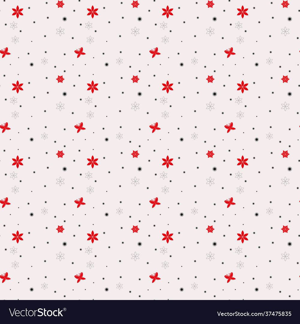 Light red seamless pattern with christmas vector image Light red seamless pattern with christmas