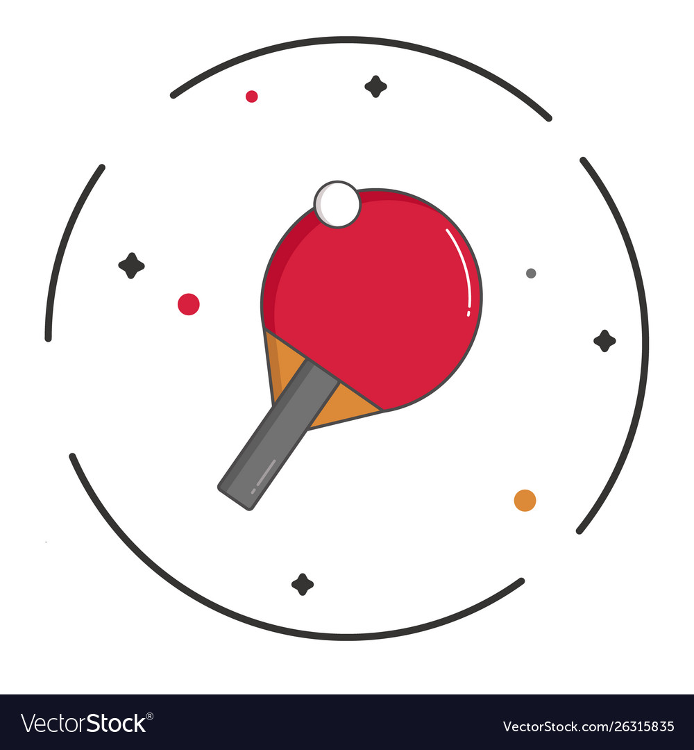Racket and ball for ping-pong