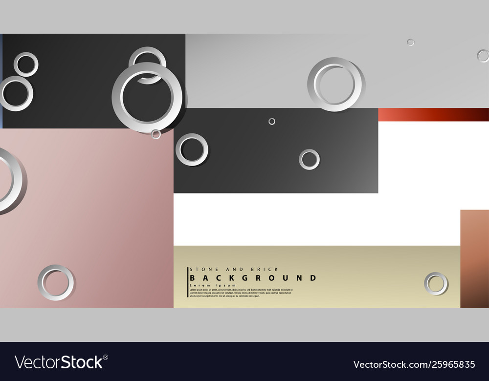 Ring abstract rectangular background with drop vector image Ring abstract rectangular background with drop