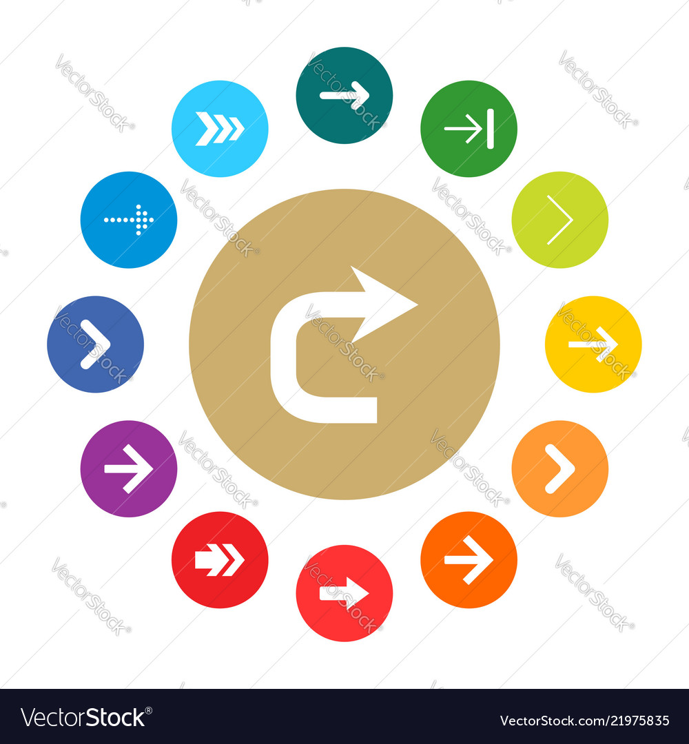 User interface buttons design set