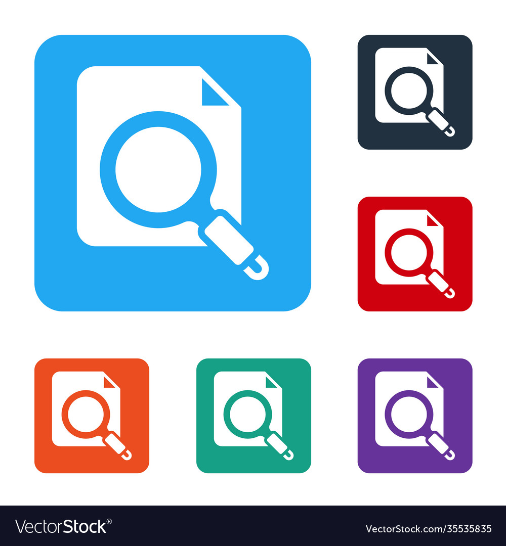 White search concept with folder icon isolated vector image White search concept with folder icon isolated