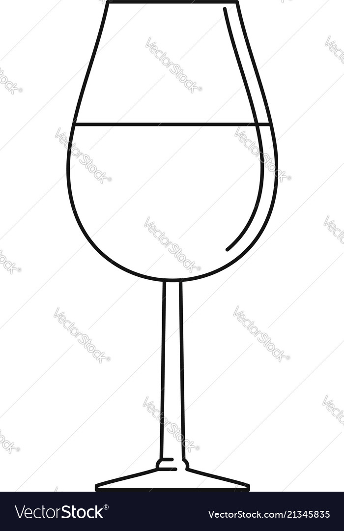 wine glass outline