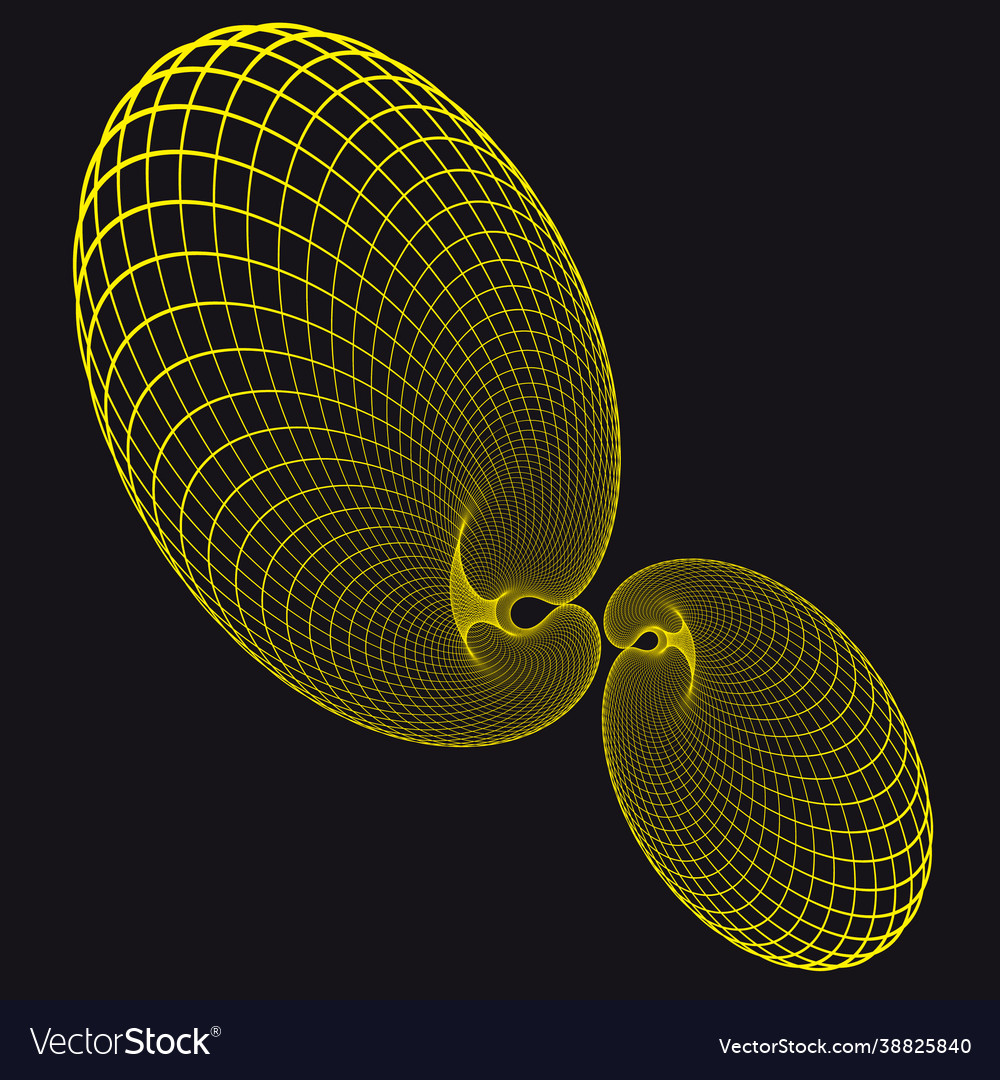 Abstract generative art object vector image Abstract generative art object