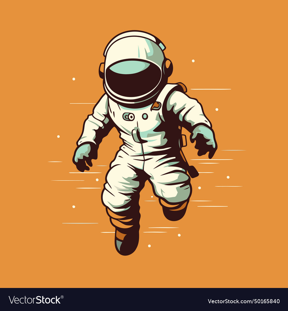 Astronaut in space of spacesuit