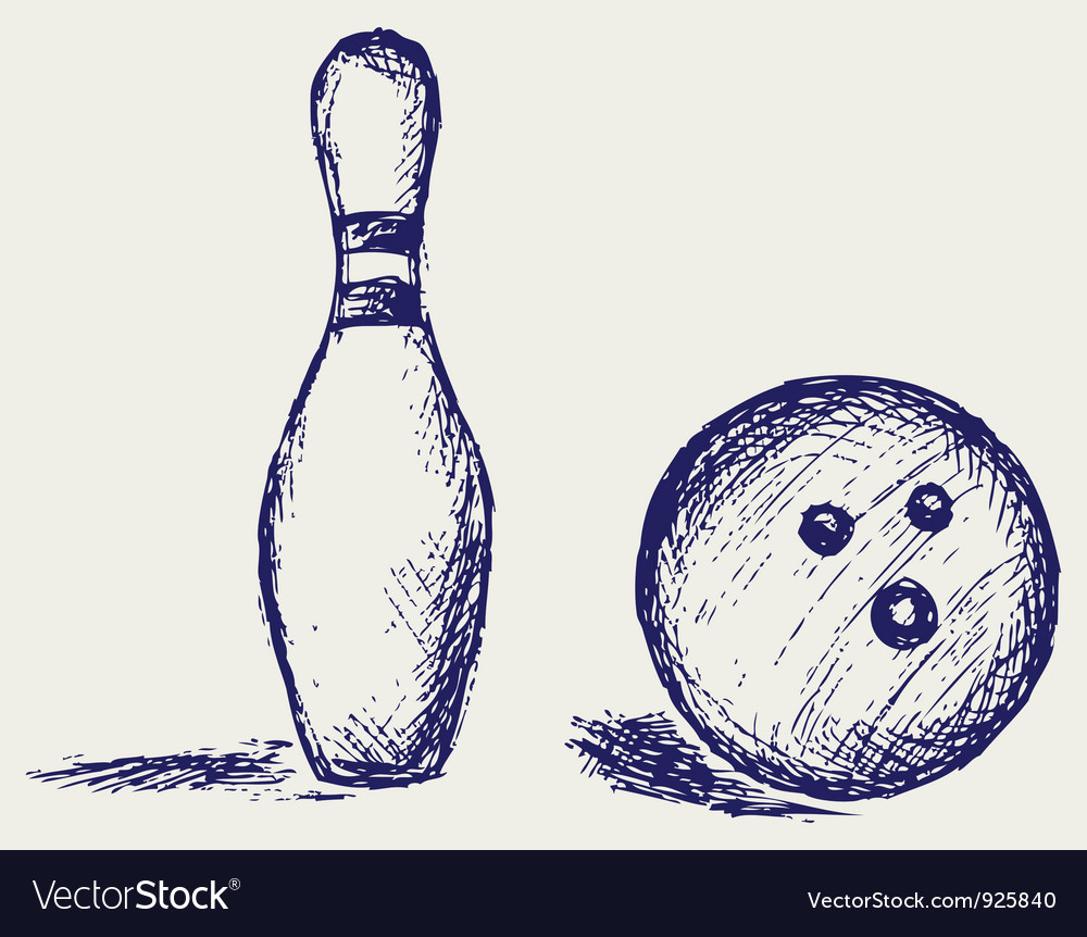 Bowling Royalty Free Vector Image - VectorStock