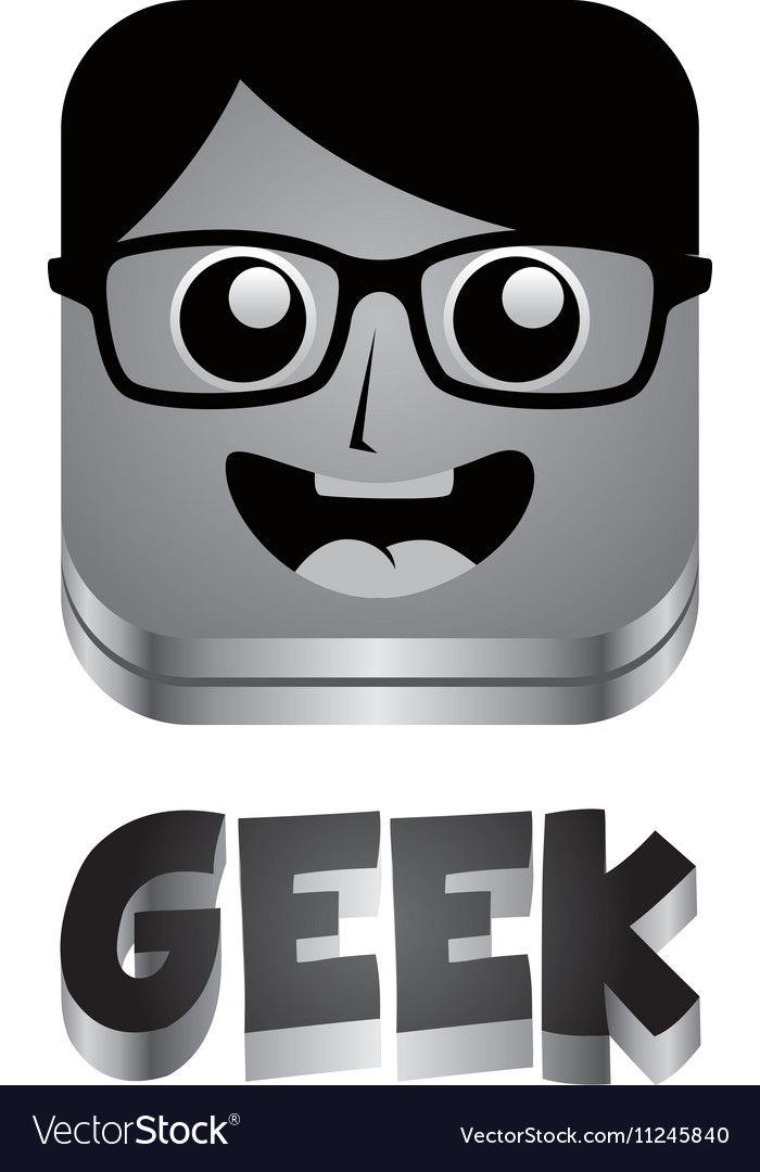 Geek guy avatar portrait