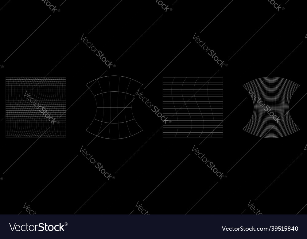 Grid mesh grating trellis wireframe vector image Grid mesh grating trellis wireframe