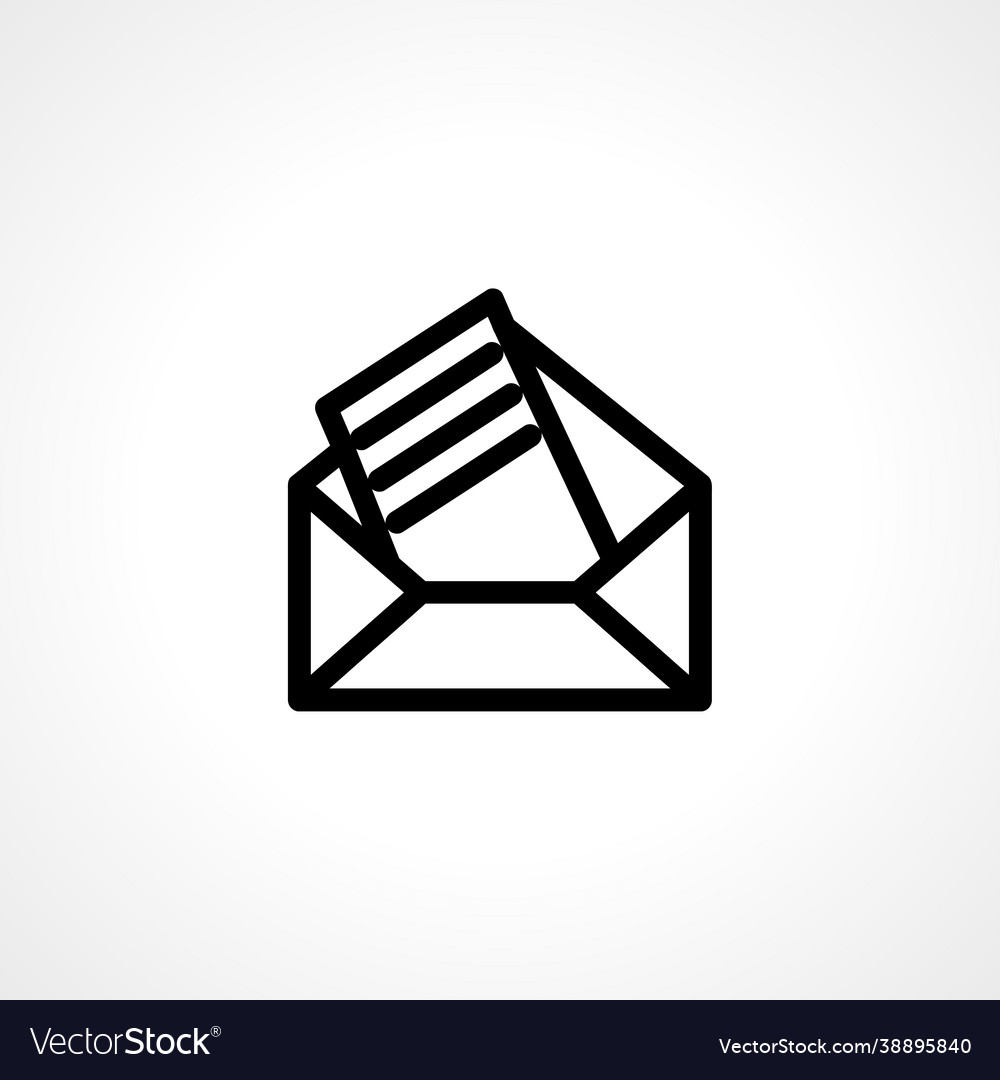 Mail simple isolated web envelope icon