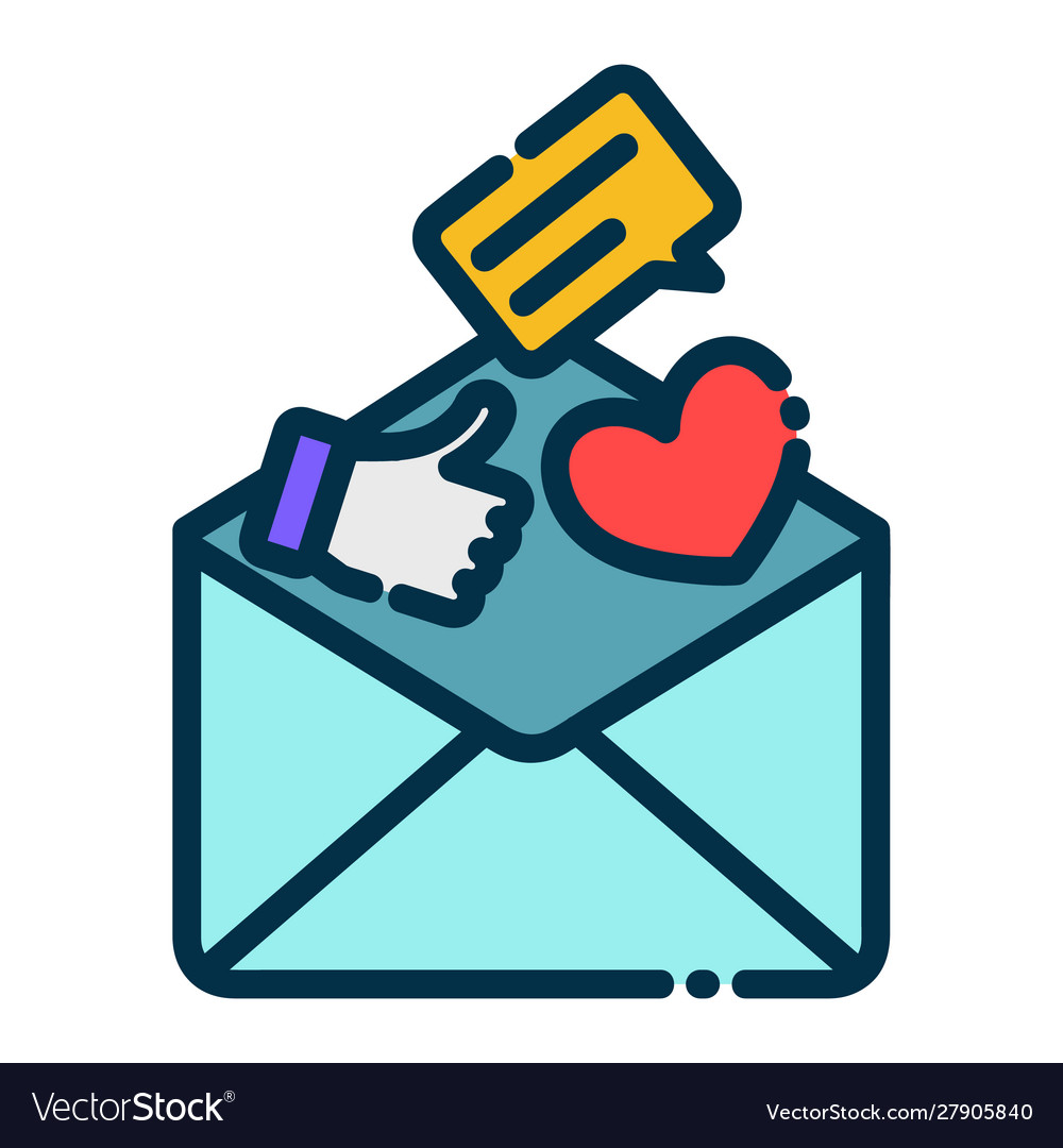 Message icon in a modern style