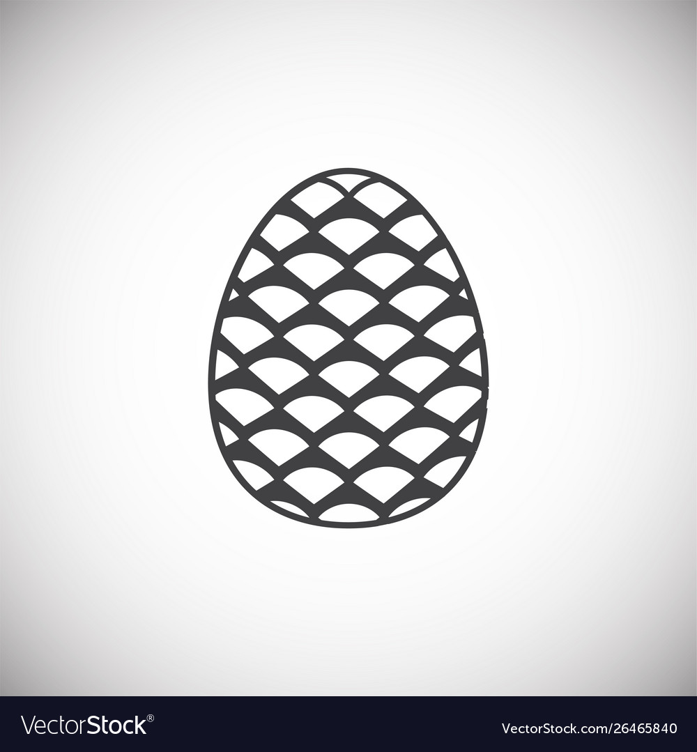 Pine cone icon on background for graphic and web vector image Pine cone icon on background for graphic and web