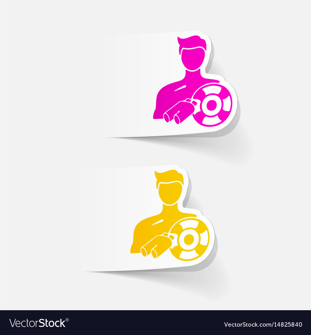 Realistic design element lifeguard