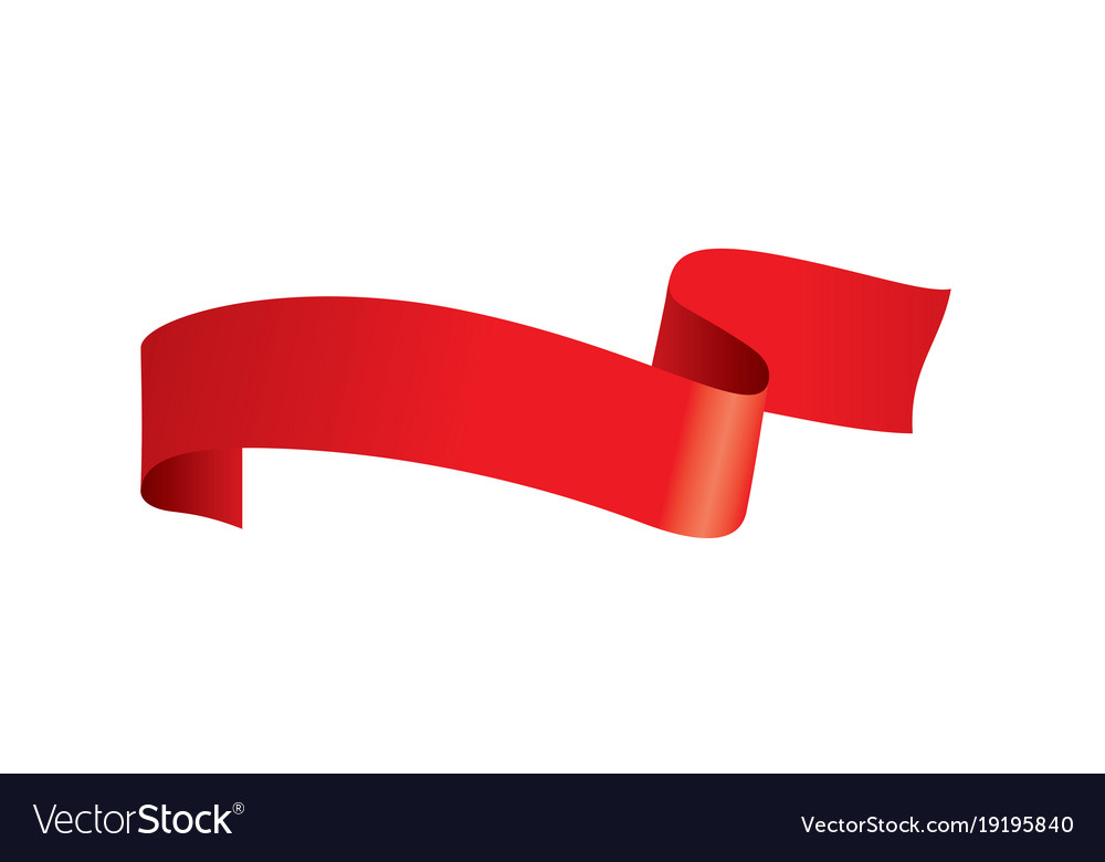 Red ribbon Royalty Free Vector Image - VectorStock