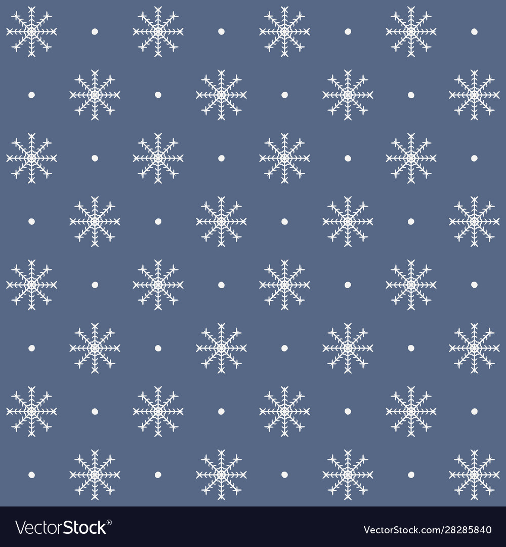 Snowflake pattern seamless winter background