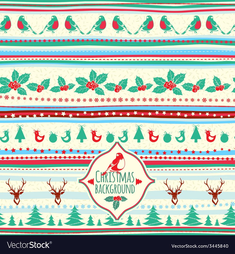 Vintage christmas pattern