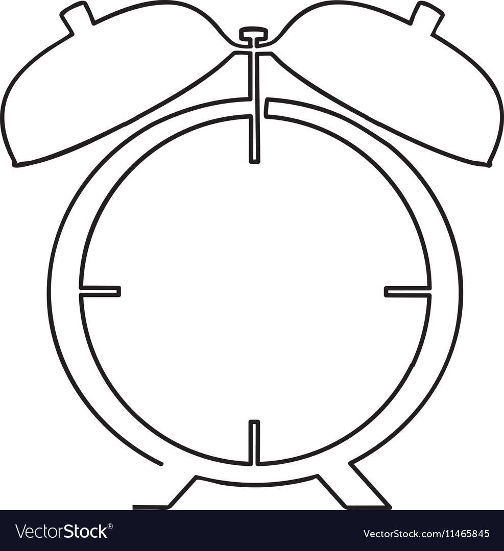 Analog alarm clock icon image