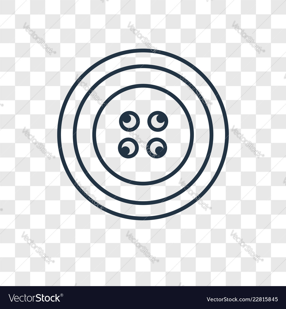 Button concept linear icon isolated