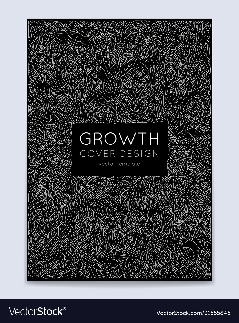 Cover with generative branch growth pattern