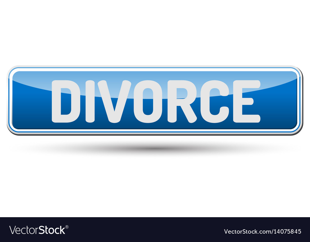 Divorce Button - Abstract Blue