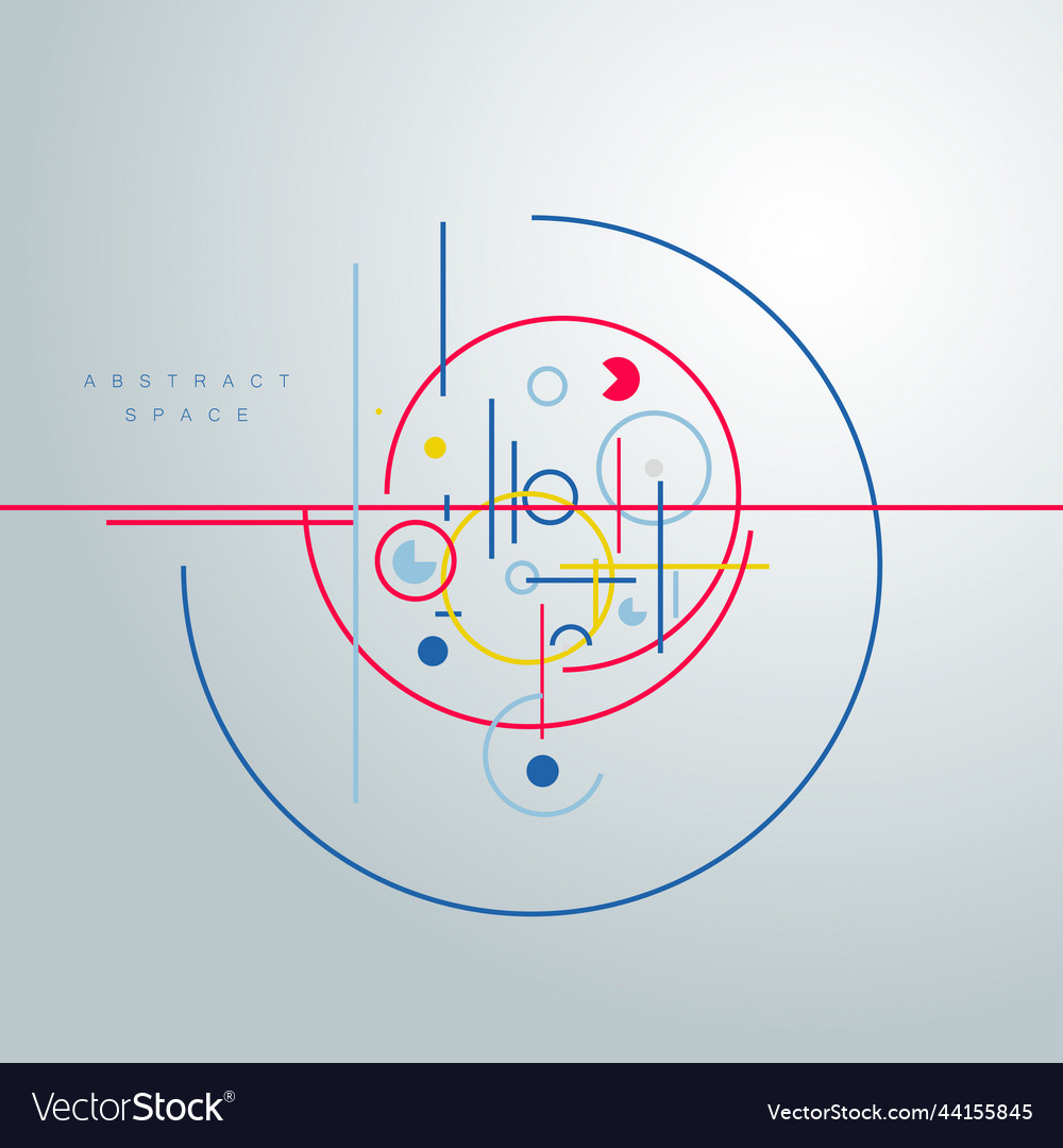 Future geometry connect abstract simple vector image Future geometry connect abstract simple