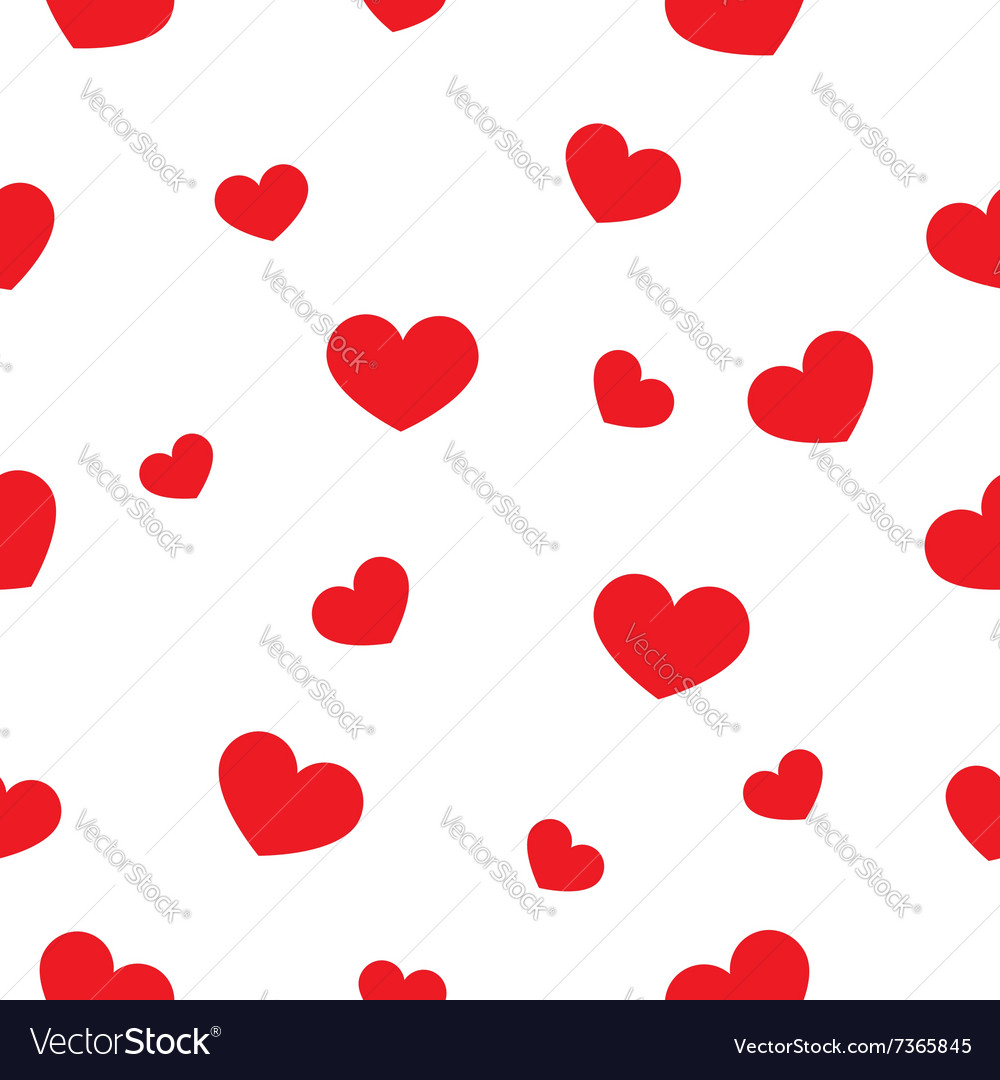 Hearts seamless pattern Royalty Free Vector Image