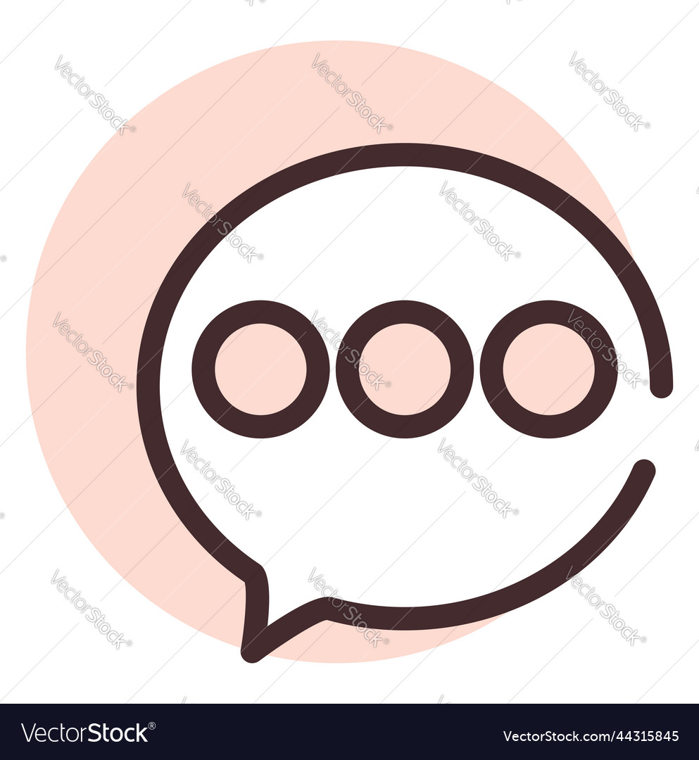 Message account on a white background