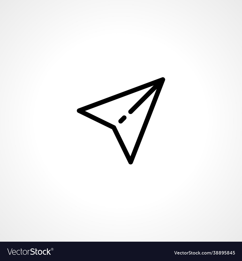 Navigation simple isolated web icon vector image Navigation simple isolated web icon