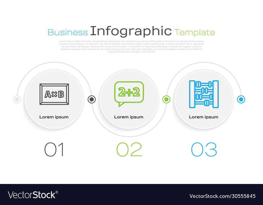Set line calculation graph schedule chart vector image Set line calculation graph schedule chart