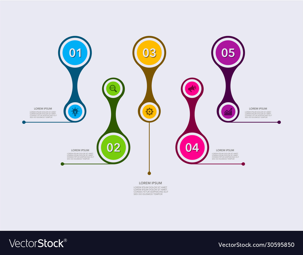 Geschäftsmoderne Infografik Zeitleiste