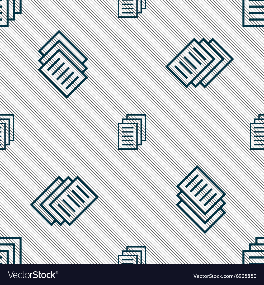 Copy file duplicate document icon sign seamless