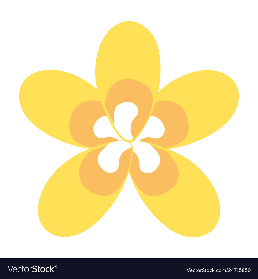 Cute flower cartoon Royalty Free Vector Image - VectorStock