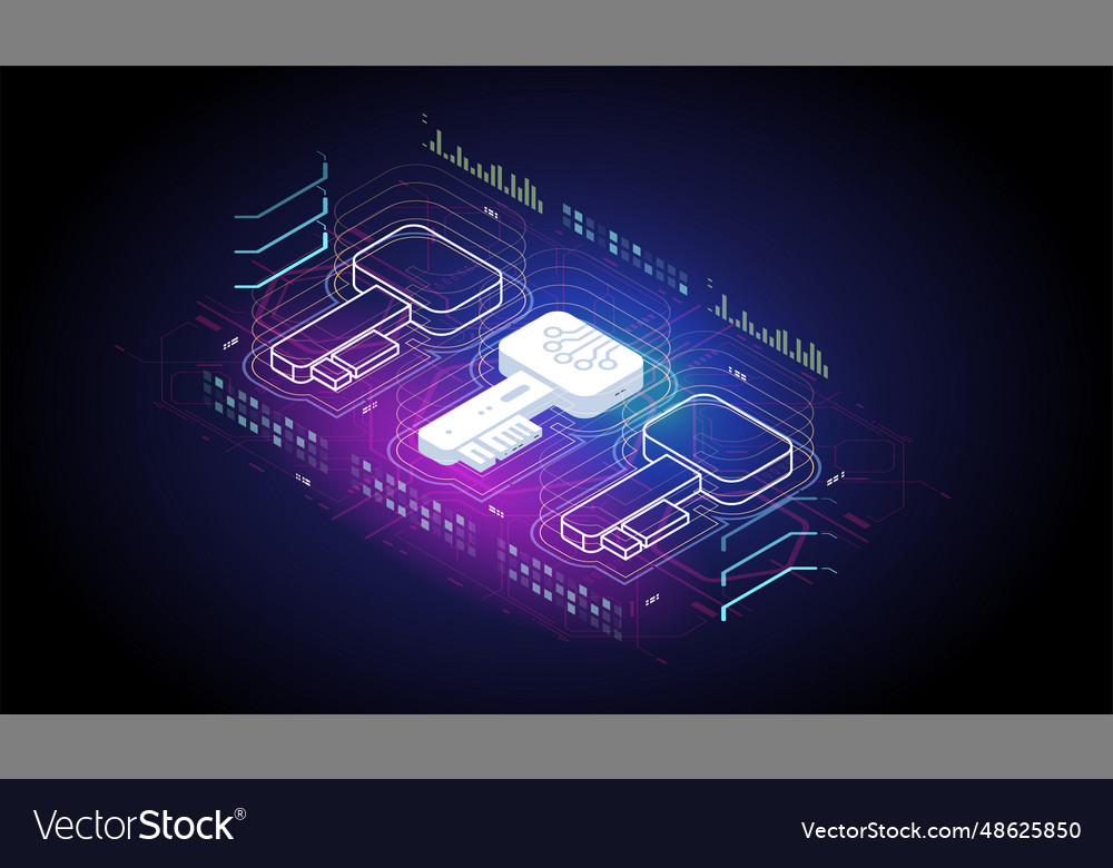 Digital key security data protection network