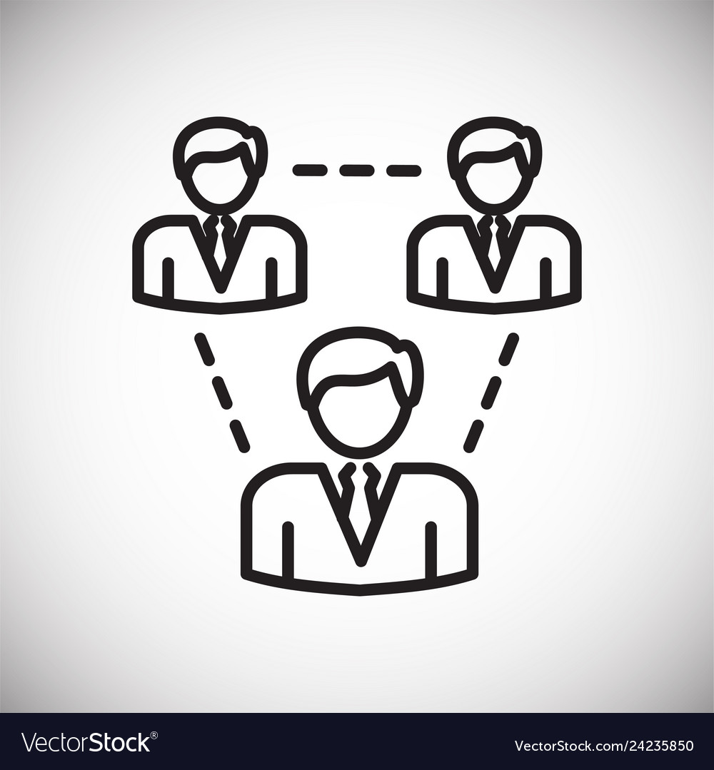 Group icon on background for graphic and web