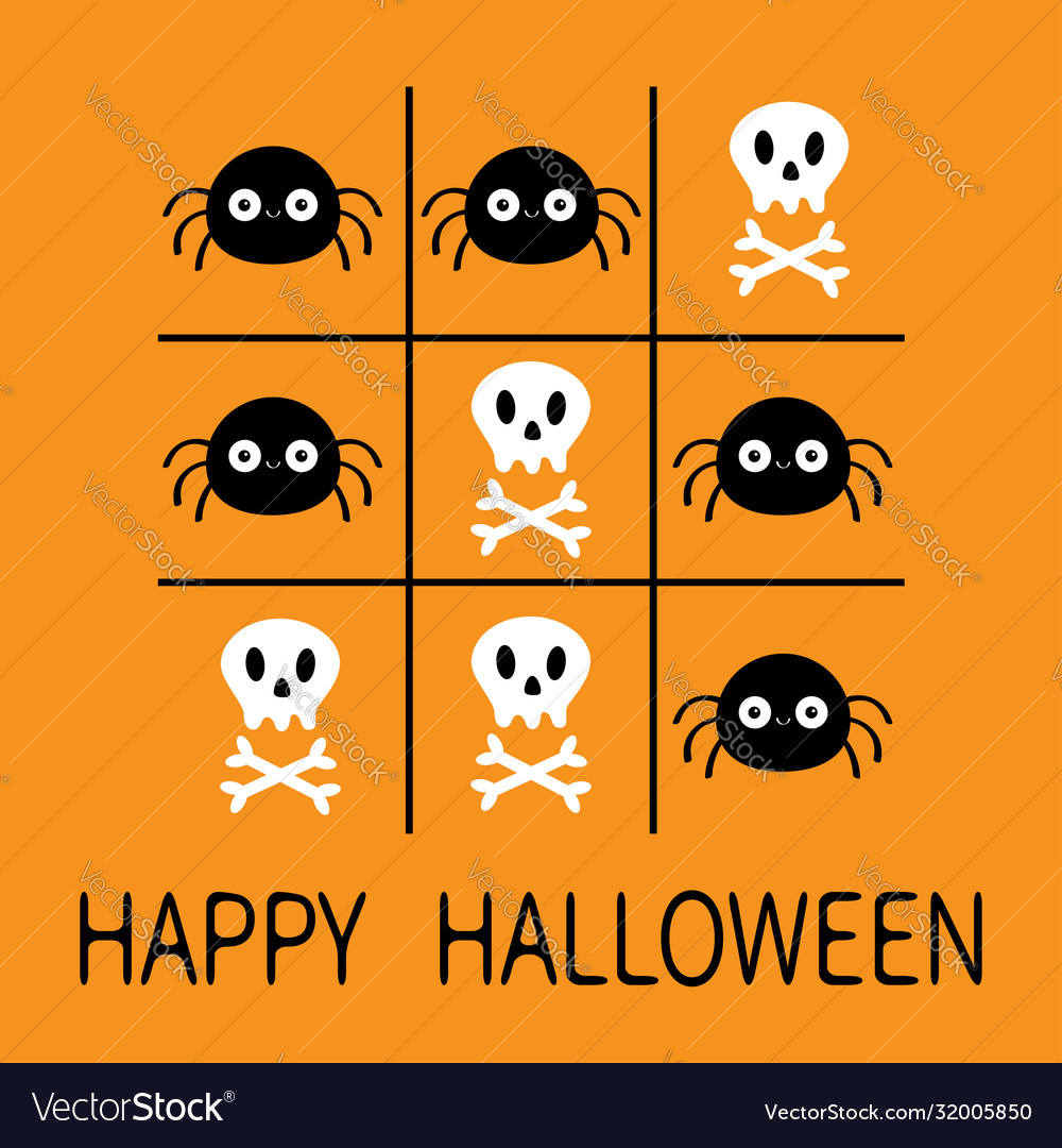 HALLOWEEN Tic-Tac-Toe Game