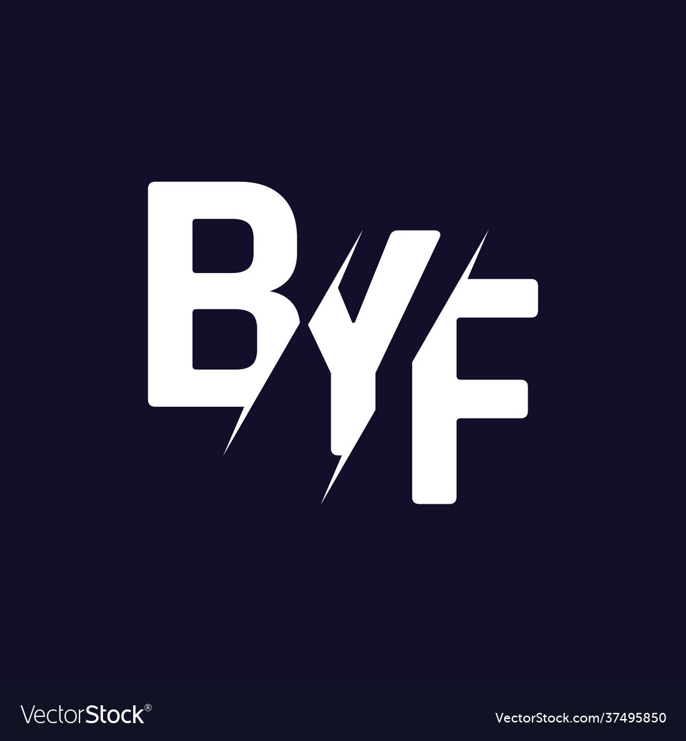 Monogram letters initial logo design byf