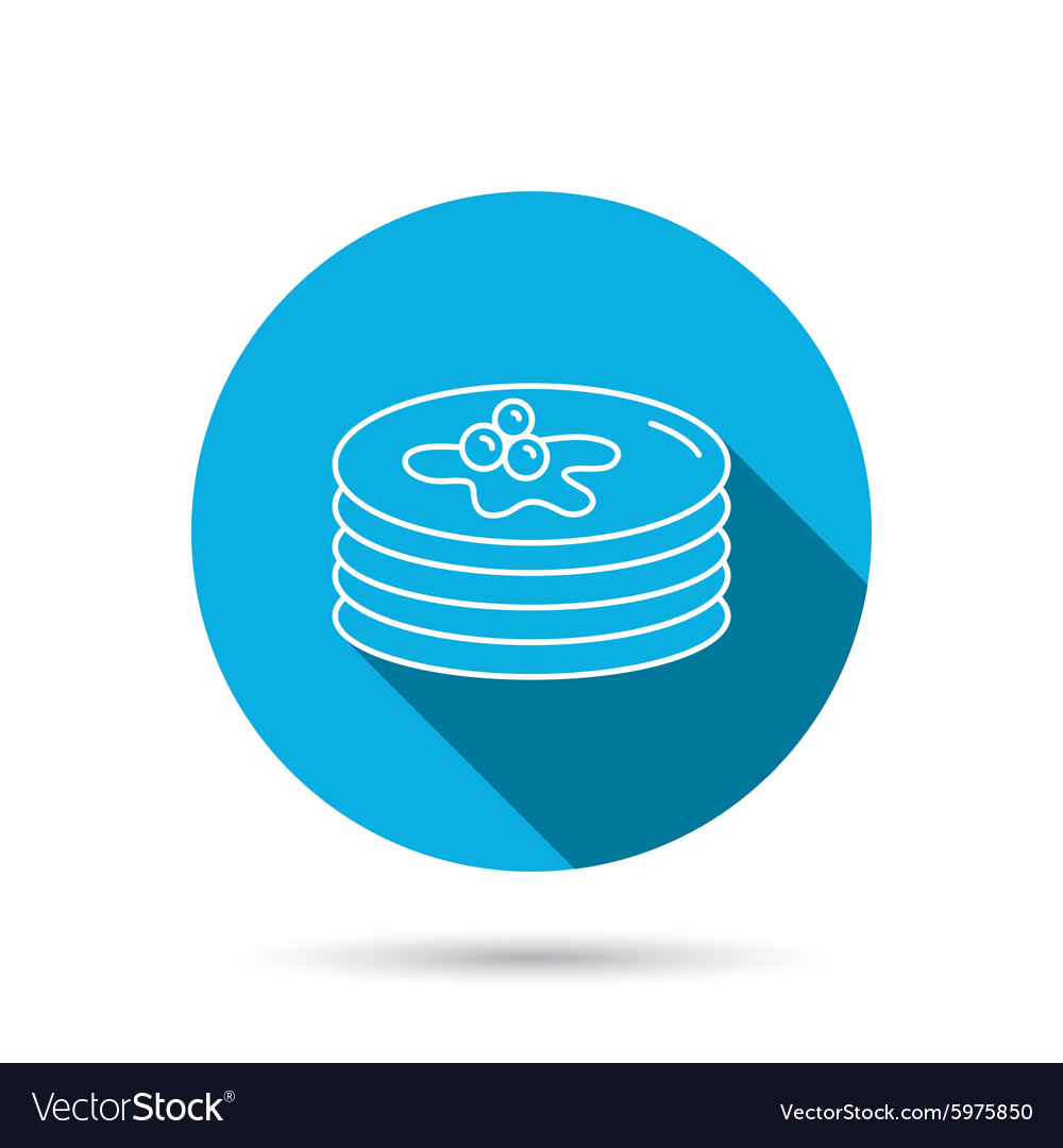 Pfannkuchen-Symbol amerikanisches Frühstücksschild