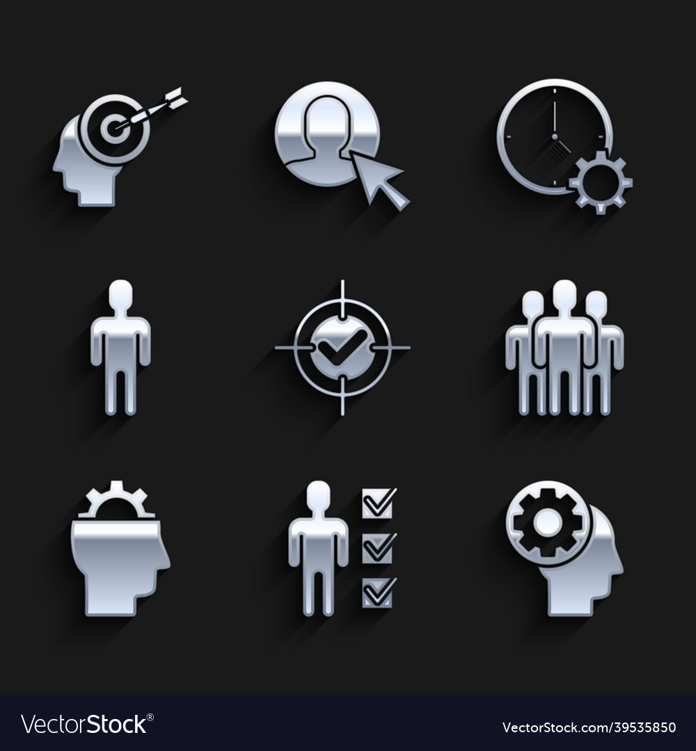 Set target and check mark user of man in business