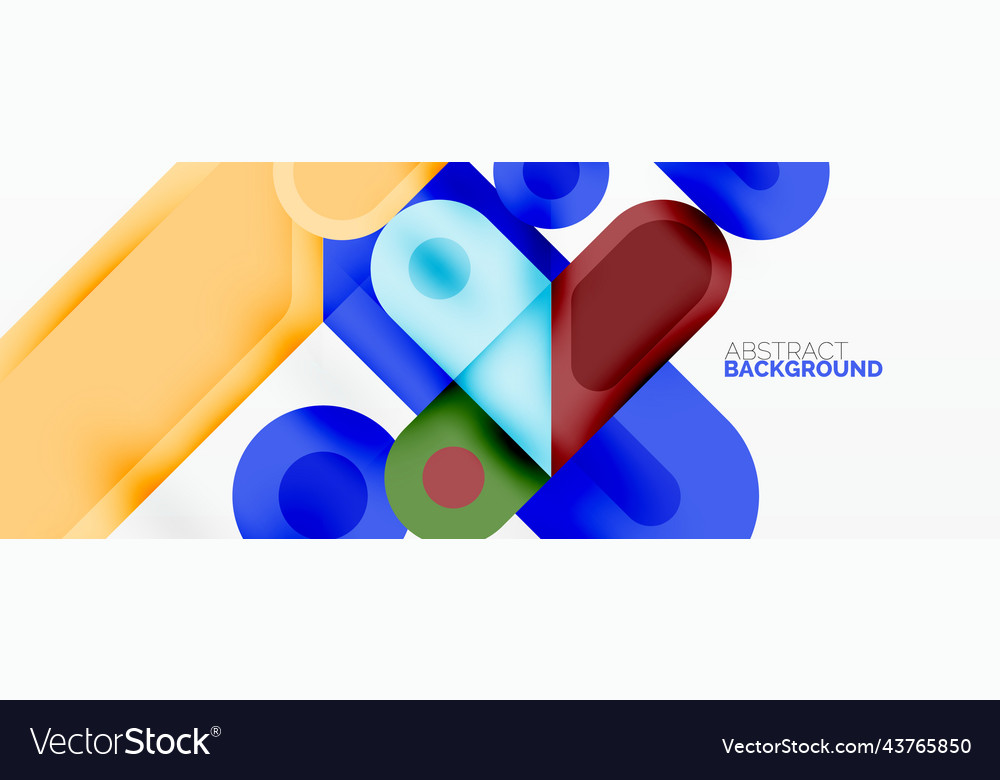 Square and circle minimal abstract background