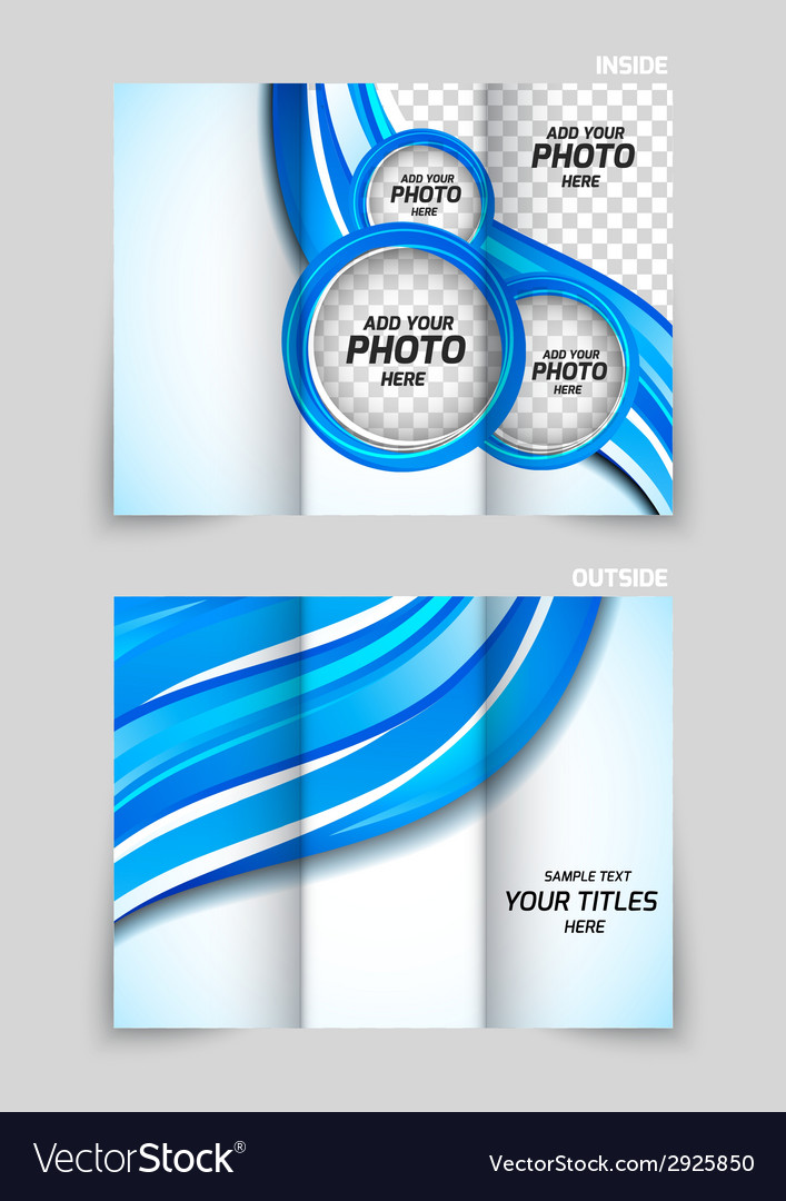 Tri-fold brochure template design