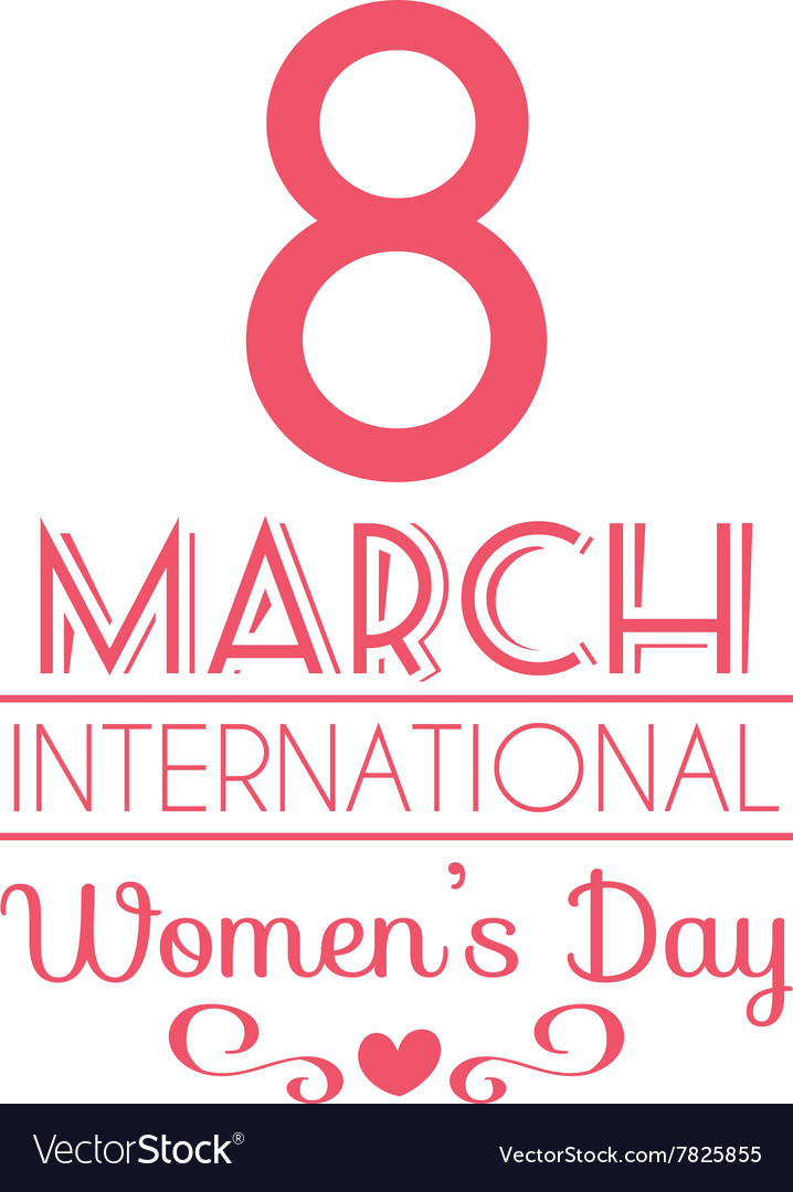 Happy women day Royalty Free Vector Image - VectorStock