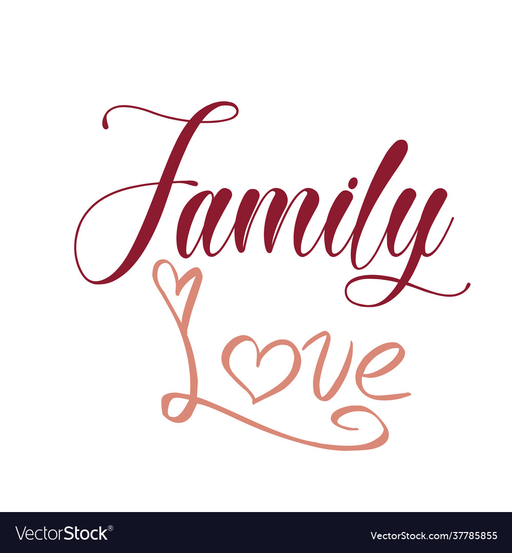 Just love quote design - family