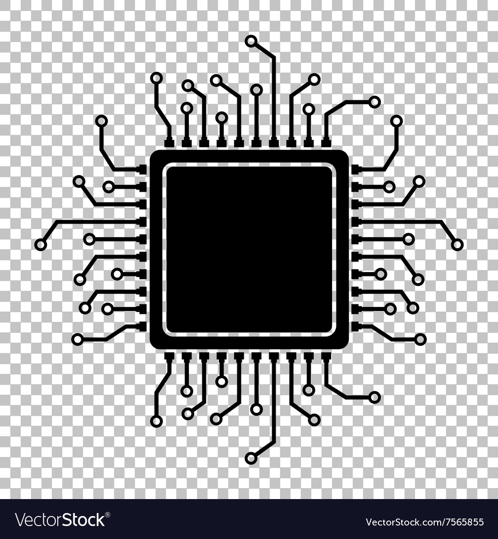 Microchip Circuit Icon