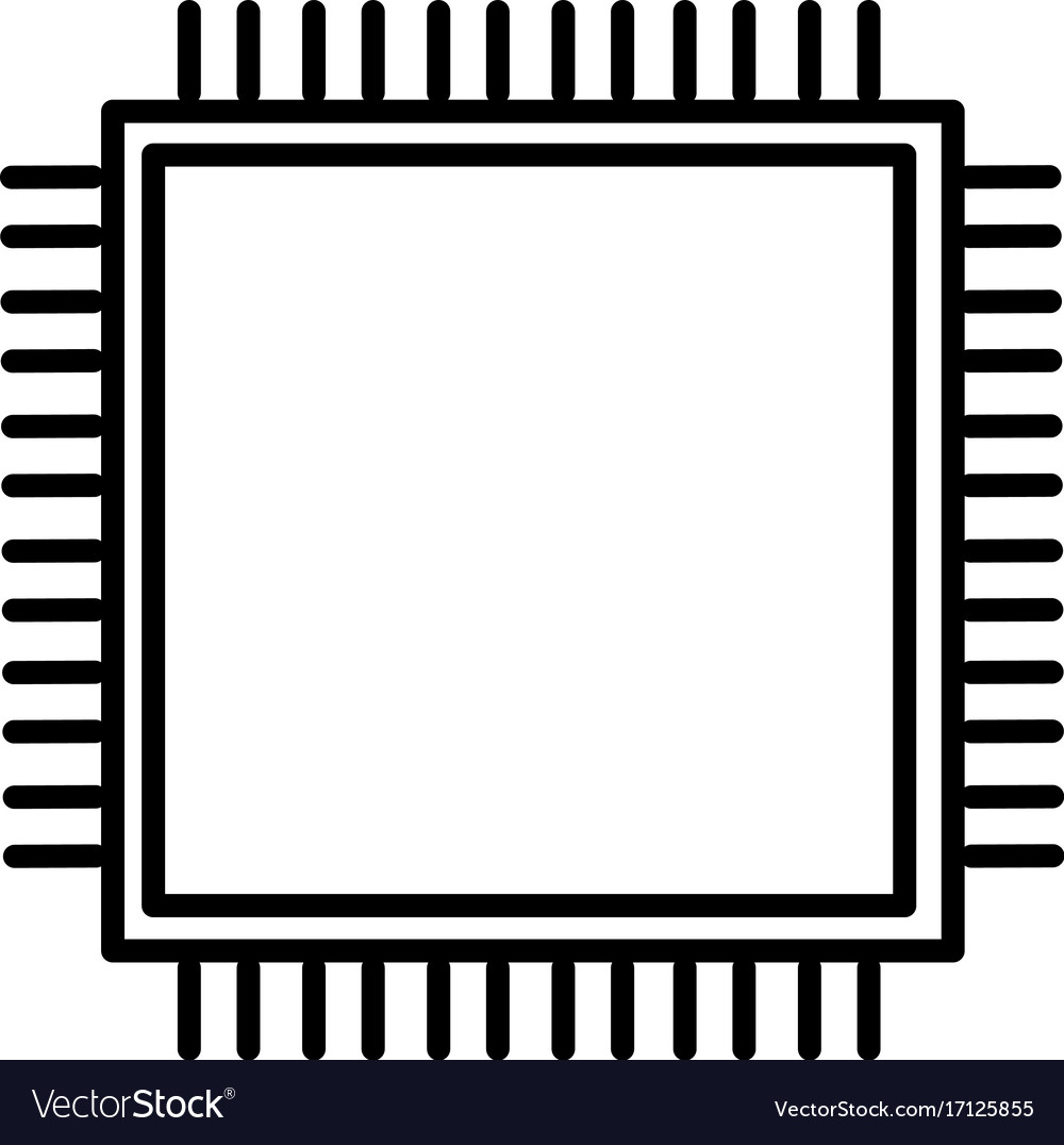 Microchip Icon - Circuit Board